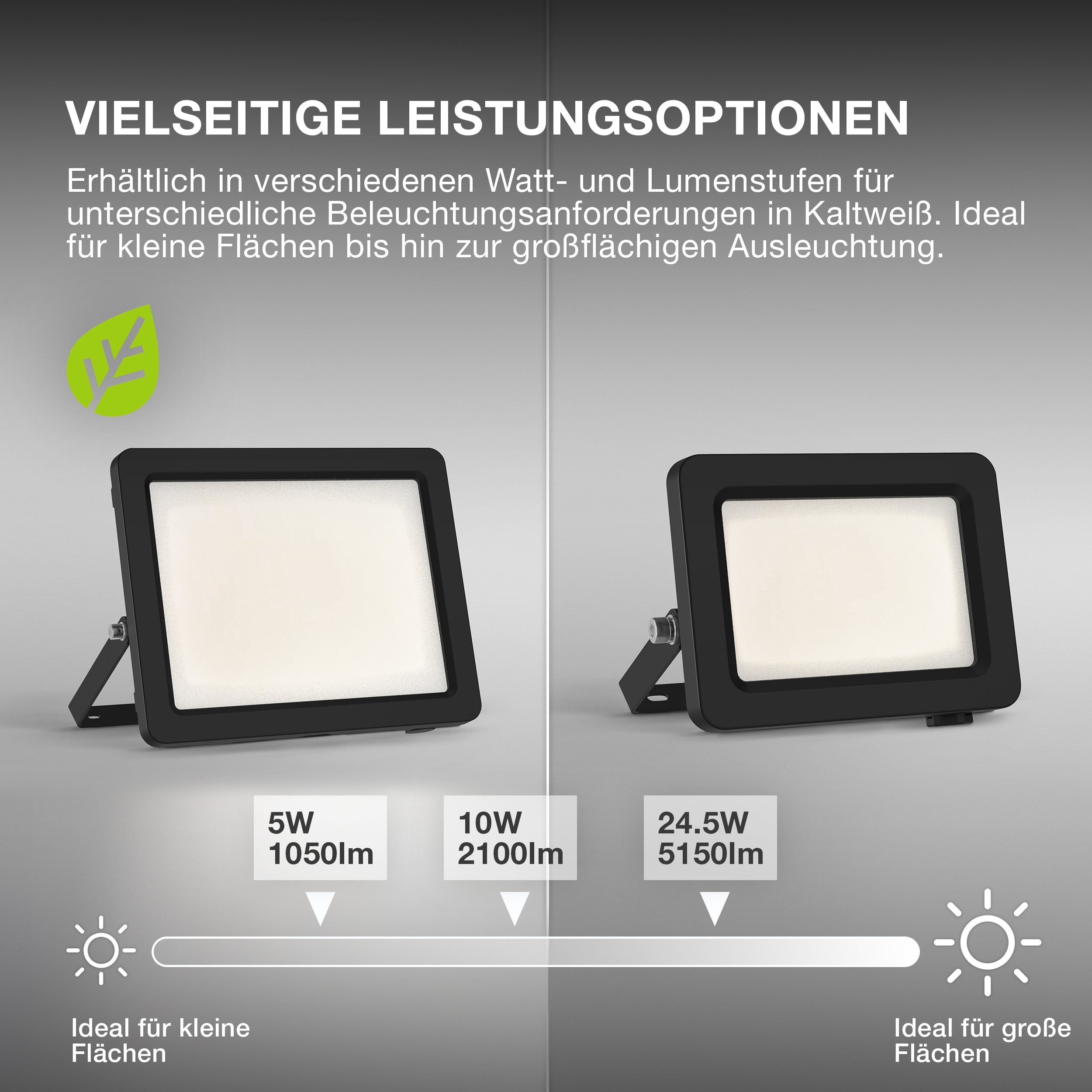 OSRAM FLOODLIGHTS ENERGY EFFICIENCY Strahler, 10W, 4000K Dunkelgrau