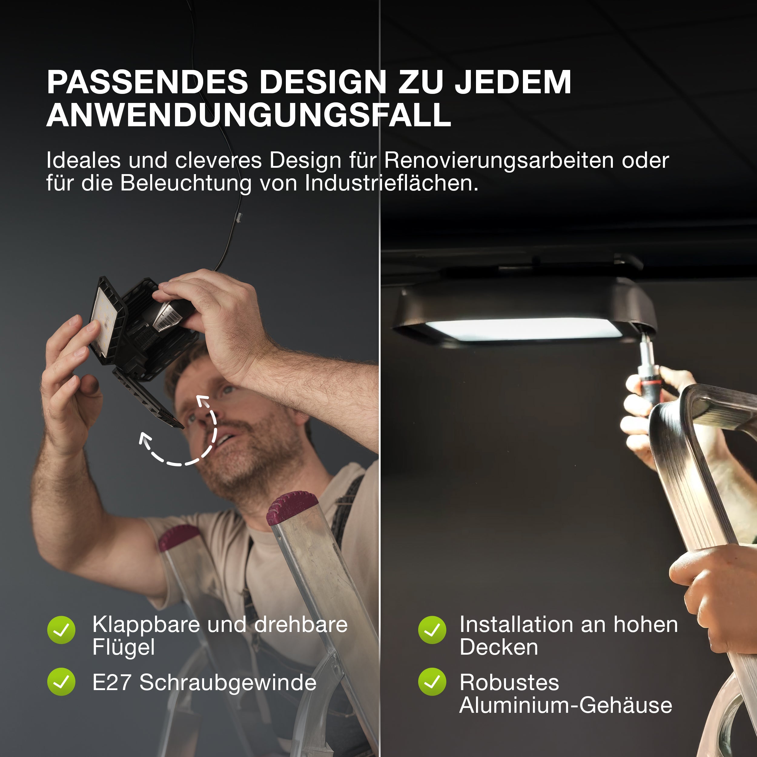 OSRAM Highbay Ufo Deckenleuchte, 130W, IP65, schwarz