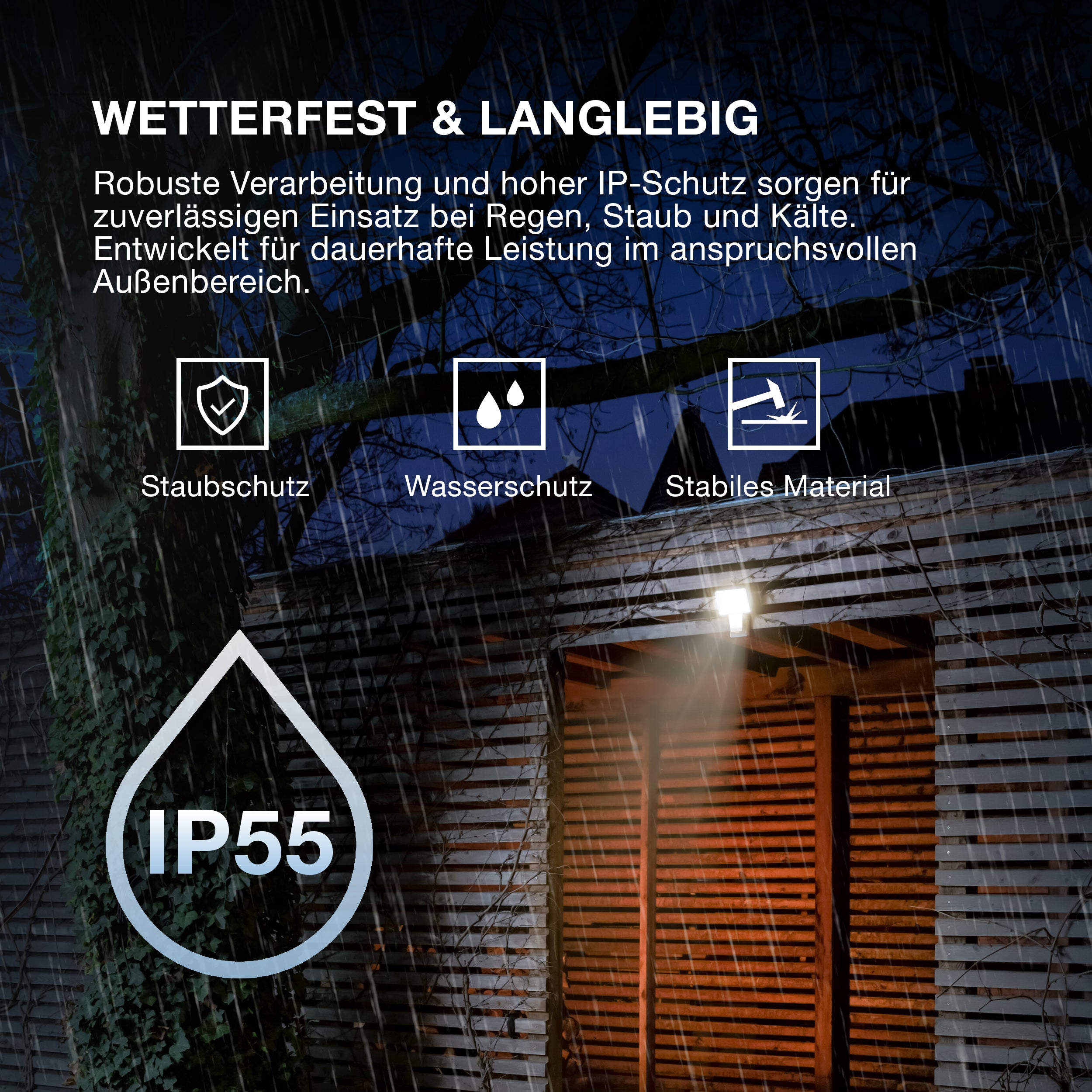 OSRAM LED Fluter, Leuchte für Außenanwendungen, Kaltweiß, 151,0 mm x 56,0 mm x 205,0 mm, ENDURA PRO FLOOD