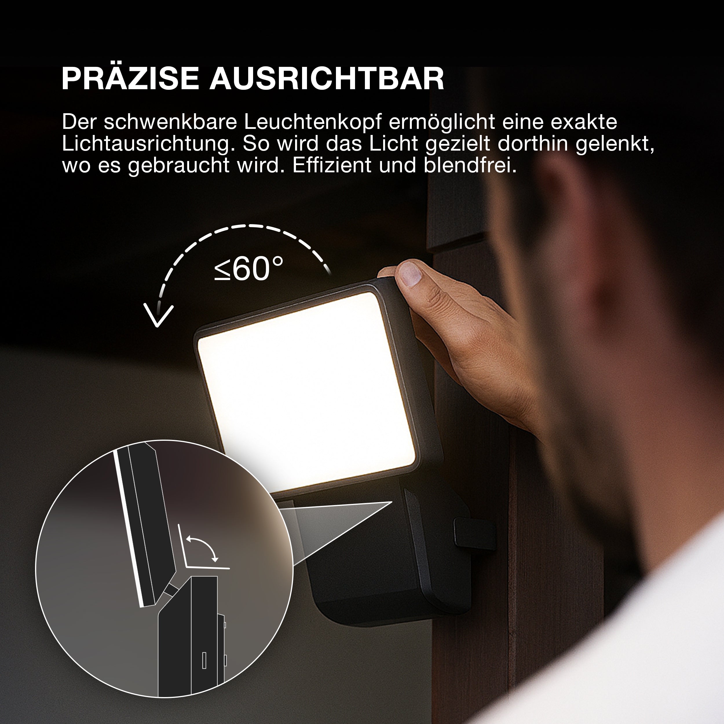 OSRAM LED Fluter, Leuchte für Außenanwendungen, Kaltweiß, 151,0 mm x 56,0 mm x 205,0 mm, ENDURA PRO FLOOD