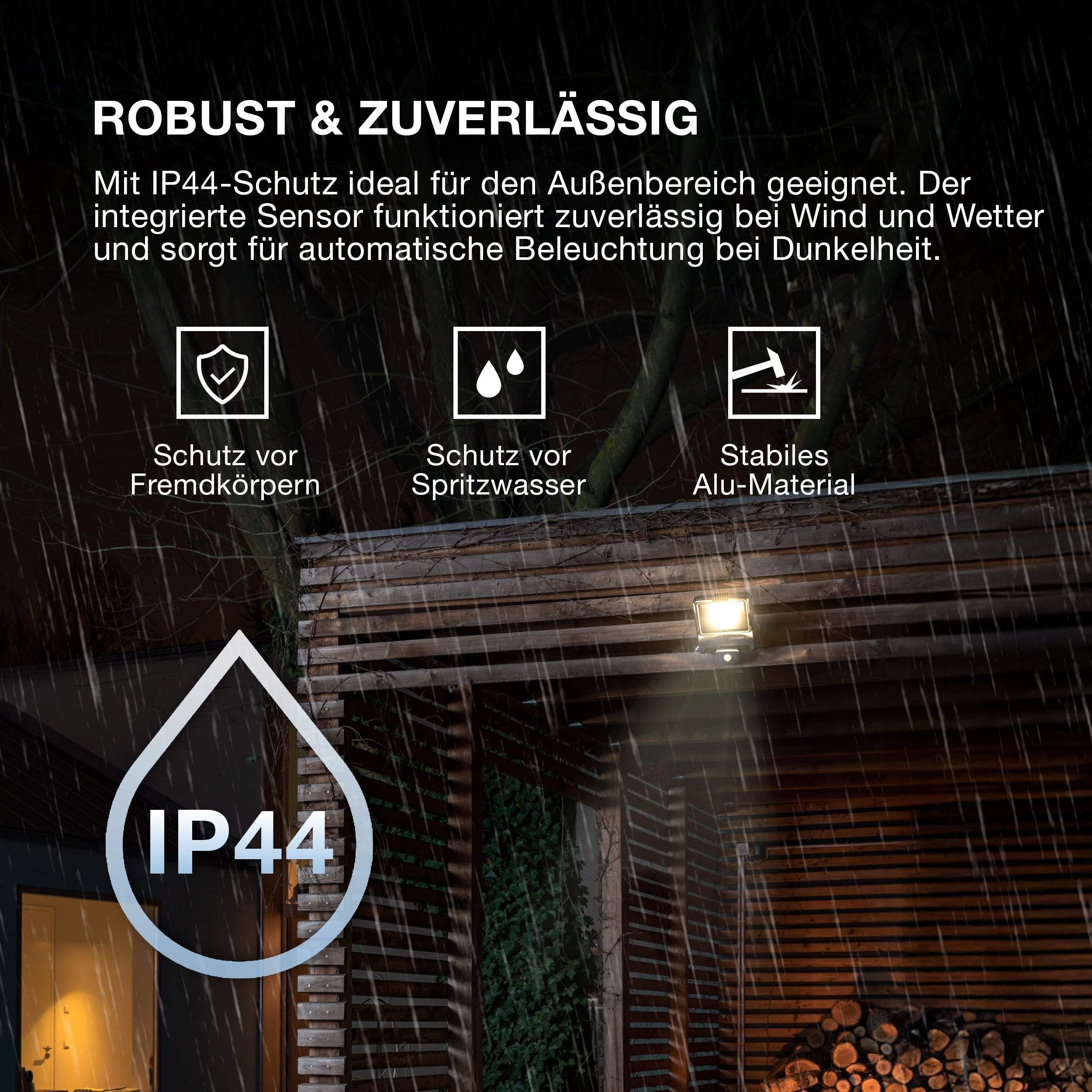 OSRAM ENDURA® FLOOD Sensor Warm White 30 W 3000 K DG