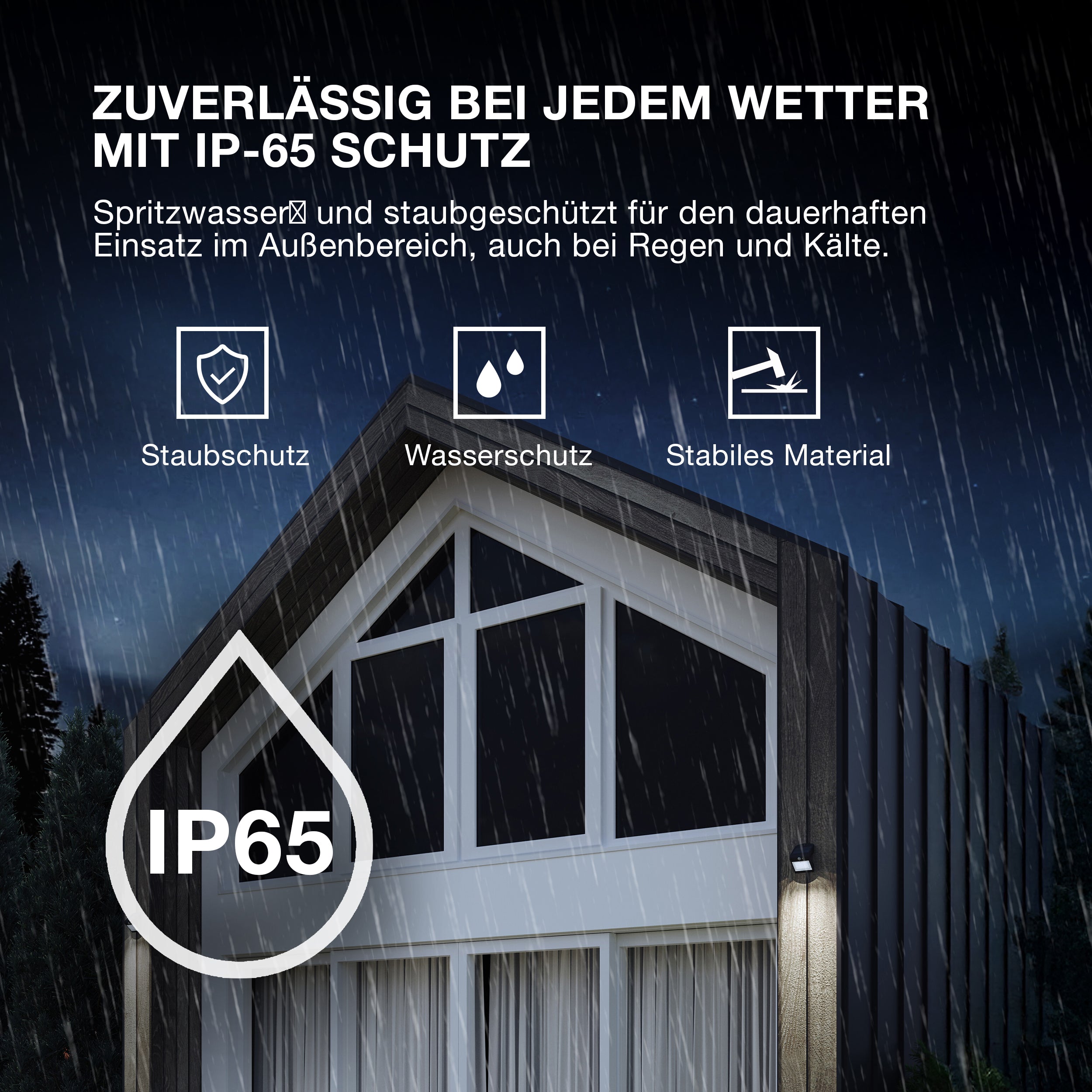 OSRAM ENDURA STYLE SOLAR DOUBLE Strahler mit Sensor 2,90W / 3000K Warmweiß