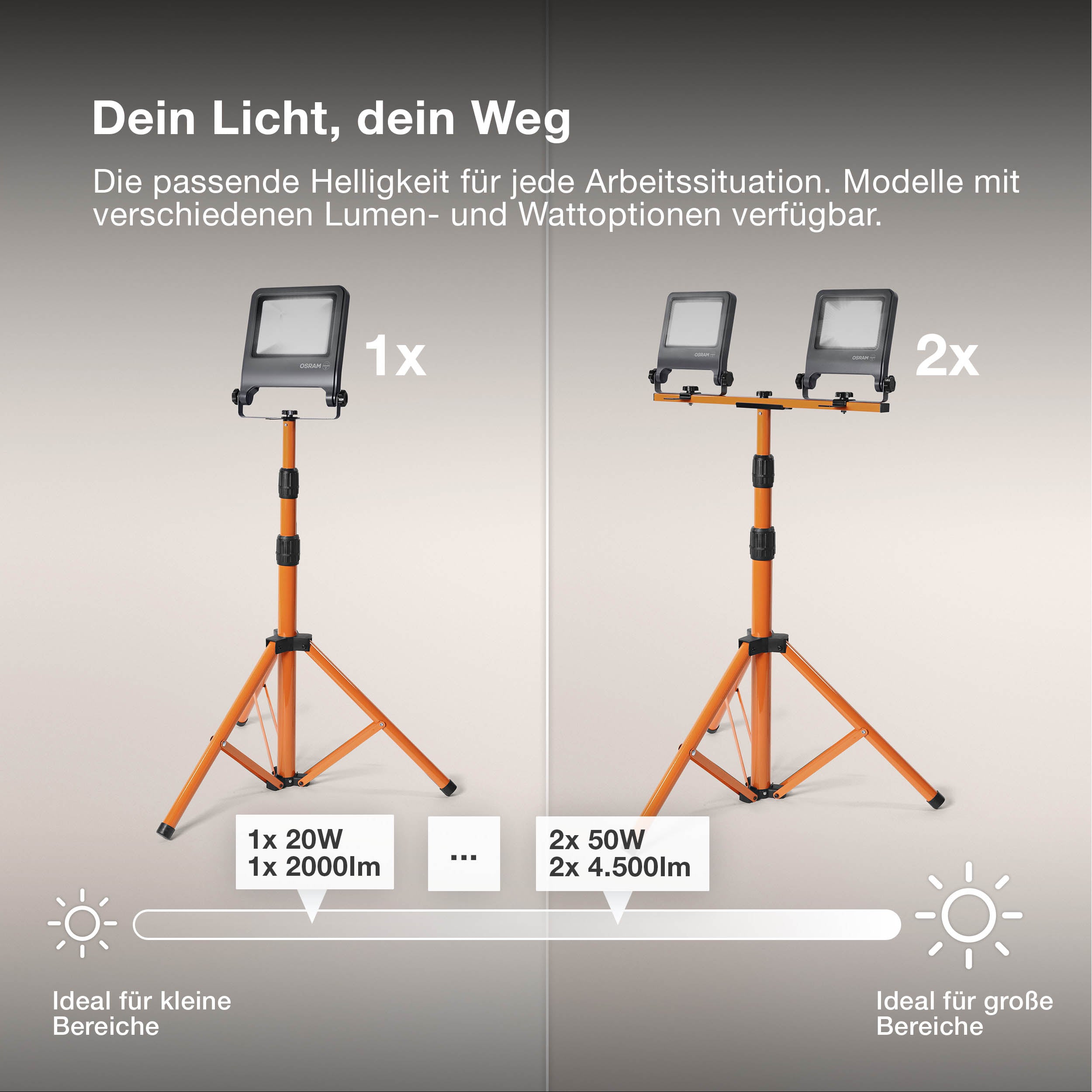 OSRAM WORKLIGHTS Baustrahler TRIPOD 1X50 W 4000 K