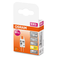 OSRAM LED Stiftsockellampe PIN MICRO 12 V 1W 827 Clear G4, 100 lm, 2700 K, Warmweiß