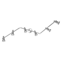 OSRAM LED Spotlight, 6-flammiger hochwertiger Spotstrahler aus Aluminium, geeignet für Wand und Decke Innen, austauschbare GU10-Leuchtmittel enthalten, Warmweiß (2700K), 3W, LED SPOT GU10 6x3W