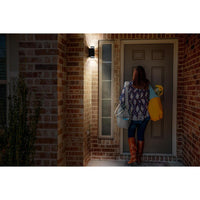 OSRAM LED Wandleuchte für 2x GU10 Leuchtmittel, Design Leuchte für Aussen, für 2-seitige indirekte Beleuchtung mit dursichtigen Ringen, aus Aluminium in dunkelgrau, ENDURA BEAM GAP Wall UpDown GU10