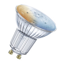 LEDVANCE SMART+ WiFi SPOT GU10 Tunable White in PAR16-Form, LED-Spot, Bleifreies Glas, 4,9 W, 350 lm, Lichtfarbe variabel, Wifi, Smartspeaker-Kompatibel, Dimmbar