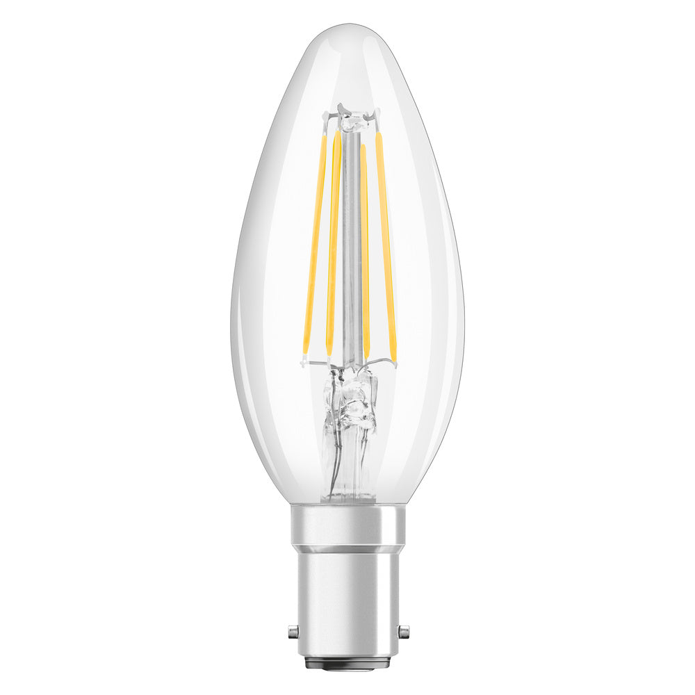 OSRAM LED Lampe LED Retrofit CLASSIC B 4W 827 Clear B15d, 470 lm, 2700 K, Warmweiß-LEDVANCE Shop