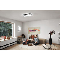 OSRAM Matter SMART+ ORBIS MAGNET LED Deckenleuchte 45x45cm Tunable Weiß 42W / 3000-6500K schwarz