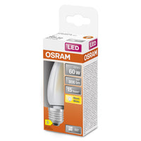 OSRAM LED Star Classic Lampe, Minikerze, 5.5W, Frosted, E27