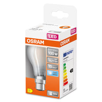 OSRAM LED Lampe LED Retrofit CLASSIC A 11W 840 Frosted B22d, 1521 lm, 4000 K, Kaltweiß-LEDVANCE Shop