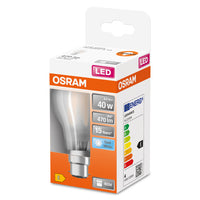 OSRAM LED Lampe LED Retrofit CLASSIC A 4W 840 Frosted B22d, 470 lm, 4000 K, Kaltweiß-LEDVANCE Shop