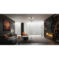 OSRAM DECOR Memphis Tischleuchte, schwarz/gold, G9-Sockel