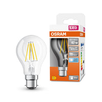 OSRAM LED Lampe LED Retrofit CLASSIC A 4W 840 Clear B22d, 470 lm, 4000 K, Kaltweiß-LEDVANCE Shop