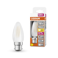 OSRAM LED Lampe LED SUPERSTAR PLUS CLASSIC B FILAMENT 3.4W 927 Frosted B22d, 470 lm, 2700 K, Warmweiß-LEDVANCE Shop