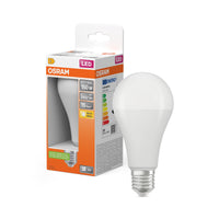 OSRAM LED LAMP WITH CLASSIC A in A-Form, LED-Lampe, Matt, 19 W, (ex 150 W), 2452 lm, Warmweiß, 2700 K, 15000 h, CRI 80