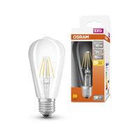 OSRAM LED Lampe LED Retrofit CLASSIC ST 6.5W 827 Clear E27, 806 lm, 2700 K, Warmweiß-LEDVANCE Shop