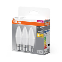 OSRAM LED BASE Classic B 4.9W 827 matt B22d