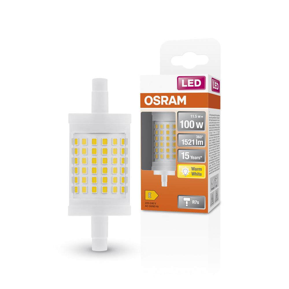 OSRAM LED LINE LED Lampe R7S 11.5W 827 Clear R7s, 1521 lm, 2700 K, Warmweiß-LEDVANCE Shop