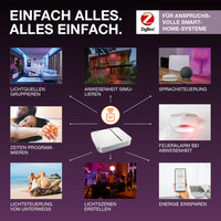 OSRAM Smart+ Lampe mit ZigBee Technologie, 9W, A60, matt, Sockel E27, Lichtfarbe Tunable White, 806lm