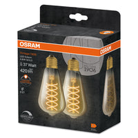 OSRAM VINTAGE 1906® LED Lampe LED CLASSIC SLIM FILAMENT EDISON DIMMABLE 7.8W 818 Smoke E27, 360 lm, 1800 K, Comfort warm white, 2er Pack-LEDVANCE Shop