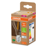 OSRAM Hocheffiziente LED Lampe Classic A60, 3.8W, klar, E27