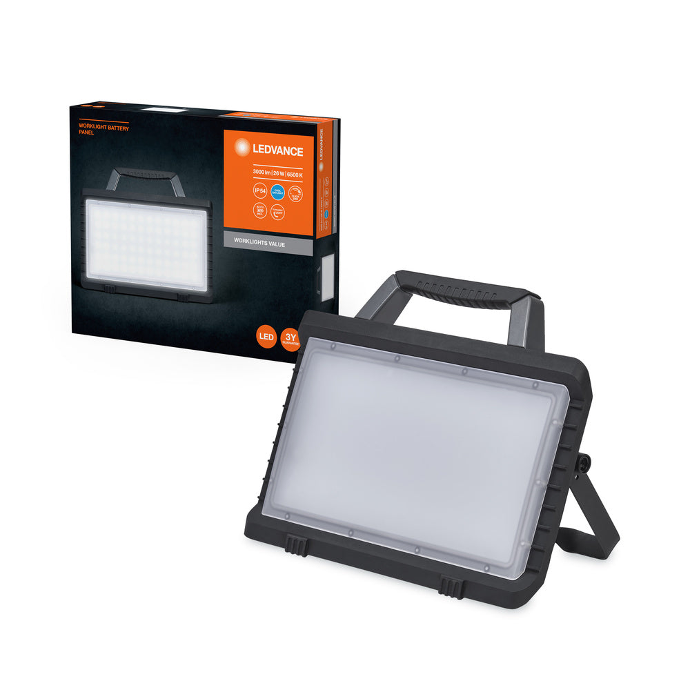 LEDVANCE WORKLIGHTS VALUE BATTERY, USB, Baustrahler 26W, 3000lm, 6500K-LEDVANCE Shop