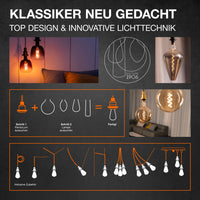 OSRAM Vintage Edition 1906, Canopy schwarz, Halterung für OSRAM Vintage 1906 Pendulum Leuchten, Aluminium Gehäuse