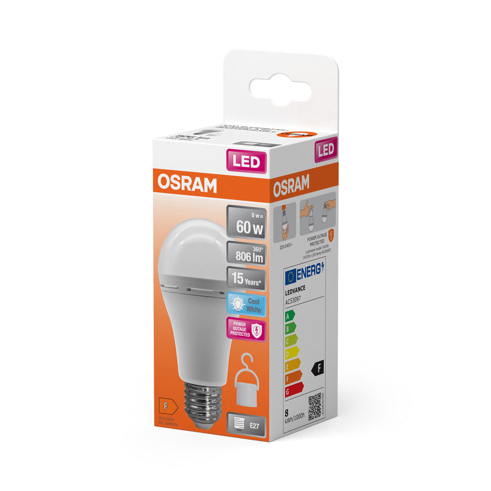 lampe led camping OSRAM LED Classic A 60 Camping Lampe / Notlicht mit integriertem wiede