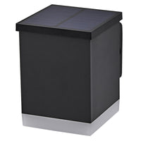 OSRAM ENDURA STYLE SOLAR WALL Außenleuchte, 0,5W, 50lm, Wandleuchte, dunkelgrau, indirekte Beleuchtung, wiederaufladbarer Akku, IP44 Schutzklasse, 3. 000K Farbtemperatur, warmweiße Lichtfarbe