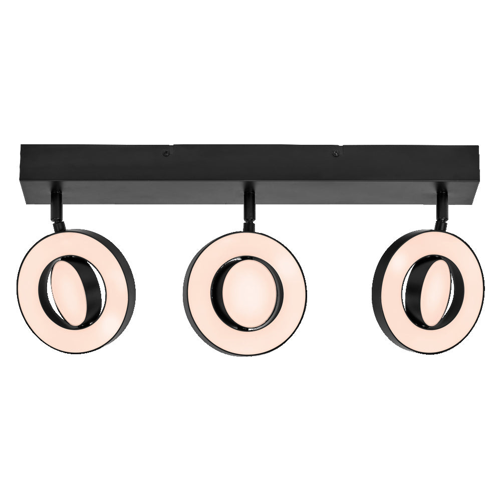 LEDVANCE DECOR SPOT SATURN, 29W, 690lm, schwarz, Spotleuchte, verstellbare Köpfe, vielseitig anwendbar, Innenraumspot, 3-stufige Farbtemperaturregulierung, hochwertiges Gehäuse