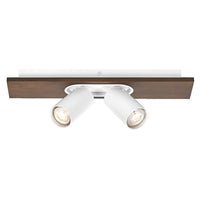 OSRAM DECOR SPOT MERCURY Deckenleuchte, 2 x 3,4W, Holzoptik, weiß