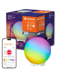 LEDVANCE SMART+ WIFI BALL LIGHT Mood- & Tischleuchte, schwarz, 4W, 130lm, dynamischer Magic RGB Lichteffekt, zwei Lichtquellen, dimmbar, lange Lebensdauer, einfache Montage, App-steuerbar, IP20