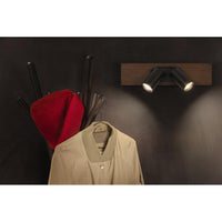 OSRAM DECOR SPOT MERCURY Deckenleuchte, 2 x 3,4W, Holzoptik, schwarz