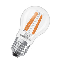 OSRAM LED CLASSIC P ENERGY EFFICIENCY A , LED-Lampe, Bleifreies Glas, Klar, 1,2 W, (ex 25 W), 255 lm, Warmweiß, 2700 K, Energieeffizienzklasse: A, CRI 80