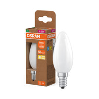 OSRAM LED CLASSIC B ENERGY EFFICIENCY A in B-Form, LED-Lampe, Bleifreies Glas, Matt, 3,8 W, (ex 60 W), 806 lm, Warmweiß, 2700 K, Energieeffizienzklasse: A, CRI 80