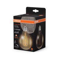 OSRAM Vintage 1906 Globe LED-Lampe Gold, 4.9W, 470lm, 95mm