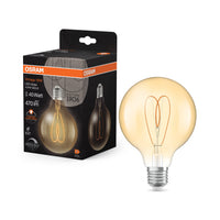 OSRAM Vintage 1906 Globe LED-Lampe Gold, 4.9W, 470lm, 95mm