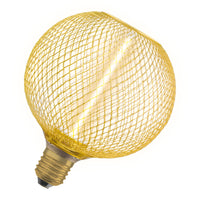 OSRAM DECOR LED Strohfilament Lampe Globe, Gold, 3.5W, 150lm