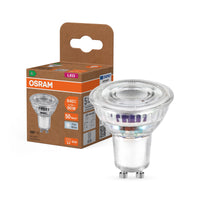 OSRAM LED LAMPS ENERGY EFFICIENCY REFLECTOR in PAR16-Form, LED-Spot, Bleifreies Glas, 4,7 W, (ex 90 W), 850 lm, Kaltweiß, 4000 K, Energieeffizienzklasse: A, CRI 80