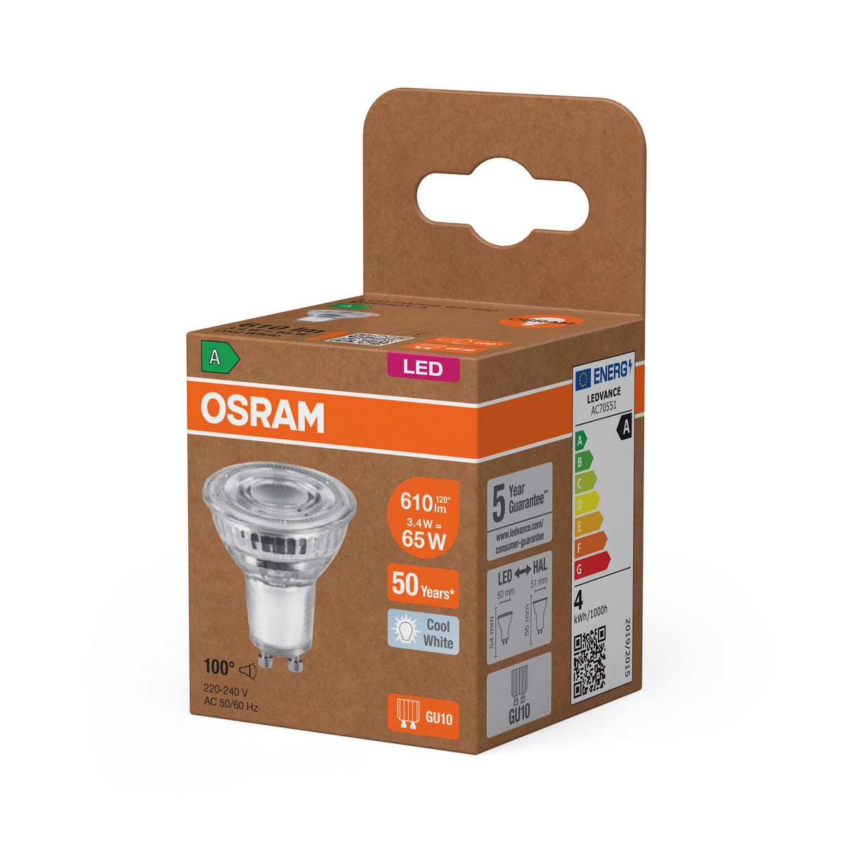 OSRAM LED LAMPS ENERGY EFFICIENCY REFLECTOR in PAR16-Form, LED-Spot, B