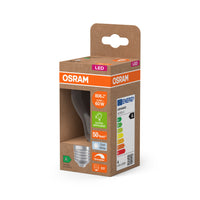 OSRAM Energy Class LED-Lampe, Kolbenform, 3.8W, Klar, E27