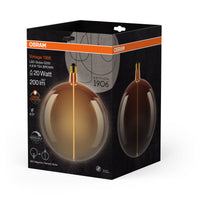 OSRAM Vintage 1906® LED BIG DECORATIVE BULB WITH FILAMENT-MAGNETIC STYLE LED-Lampe Tea Brown, dimmbar, 4.8W, E27, GLOBE