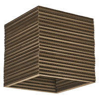 LEDVANCE DECOR Deckenleuchte Decor Cardboard Square braun, E27