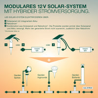 LEDVANCE ENDURA HYBRID SOLAR ROTA Gartenspot, 1W, 40lm