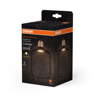 OSRAM DECOR LED Flatlampe Lampe Schwarz, 3.5W, Frosted, 100mm