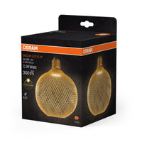 OSRAM DECOR LED Flatlampe Lampe Gold, 3.5W, 300lm, Frosted, 125mm