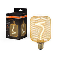 OSRAM DECOR LED Spiralfilament Lampe Quadrat, Gold, 3.5W, 170lm