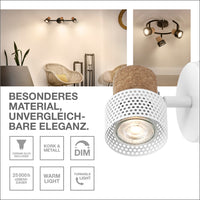 OSRAM DECOR SPOT CORK Deckenleuchte, 3 x 3,4W, 690lm, weiß