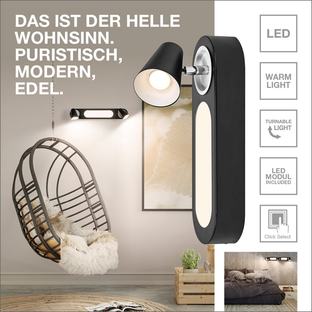 LEDVANCE DECOR SPOT NEPTUNE Deckenleuchte, 20W, 635lm, schwarz